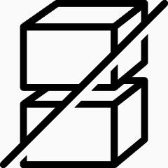 电子商务不堆栈图标
