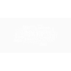 矢量多国语感谢语言