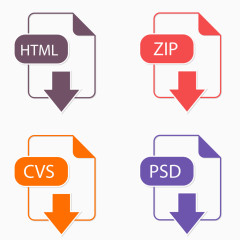 创意文件格式图标
