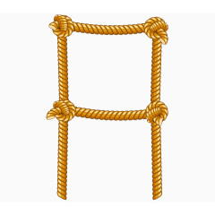 绳子黄色卡通矢量