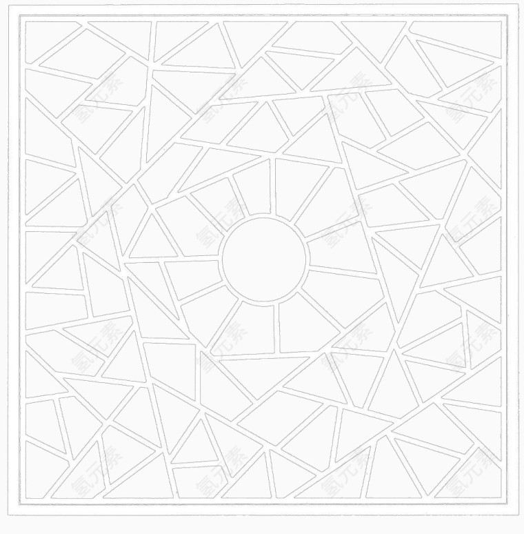 镂空框架