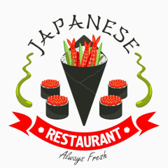 鱼子酱手卷寿司标志