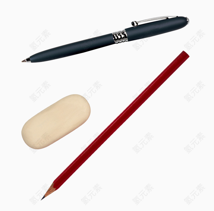 铅笔圆珠笔橡皮擦