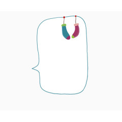 卡通动漫风格对话框