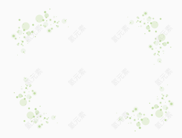 清新简约花纹框边底纹边框