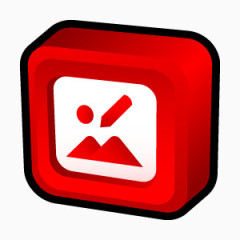 微软办公室图片经理三维卡通图标