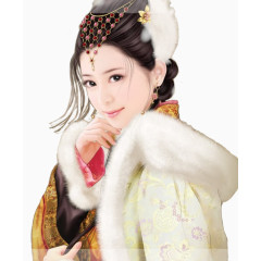 手绘人物素材装饰图案模板