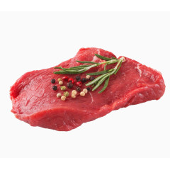 香料的新鲜生牛排