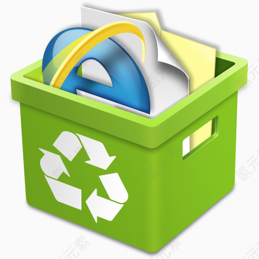 绿色方形收纳盒