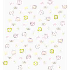 矢量生活居家底纹可爱少女素材