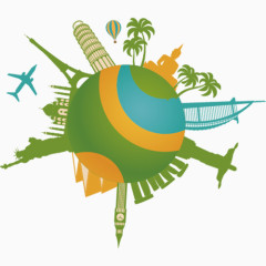 圆球上的建筑物