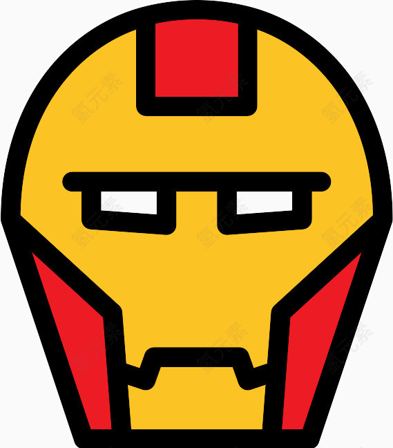 铁人Flat-SuperHeroes-Villains-icons