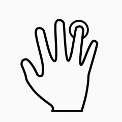 手指触摸屏幕图标