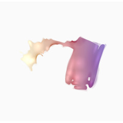 紫色渐变水彩效果