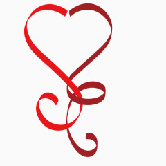 线条 心形 流线型 创意线条