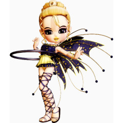 手绘西方人物欧美美女剪影