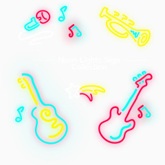 夜光手绘线条吉他