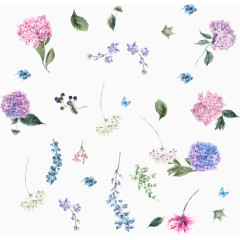 水彩植物树叶背景装饰