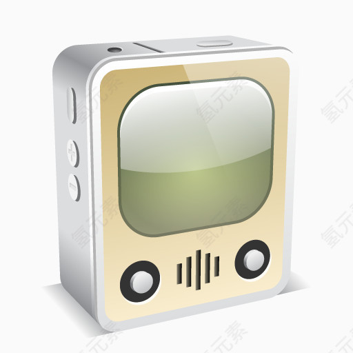 迷你白色的广播iphone-4-mini-icons