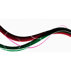 抽象炫彩几何曲线线条