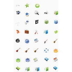 矢量质感系统图标