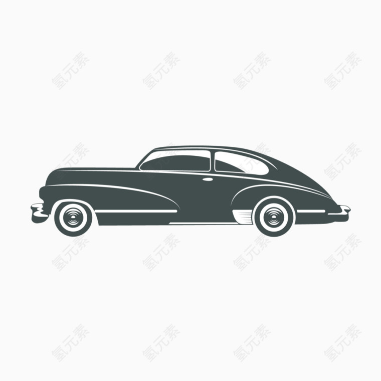 矢量手绘汽车