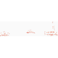 红色创意合成圣诞节元素