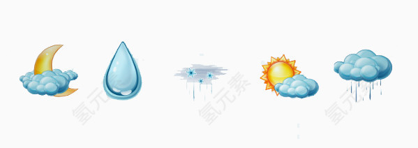 天气预报图标