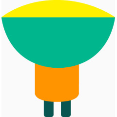 矢量黄色灯泡设计