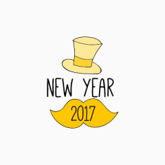 newyear艺术字免费图片