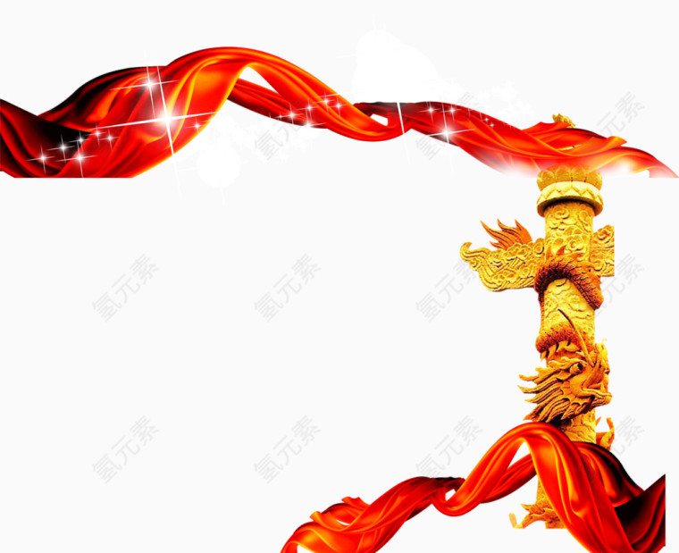 装饰图案 丝带 城市建筑