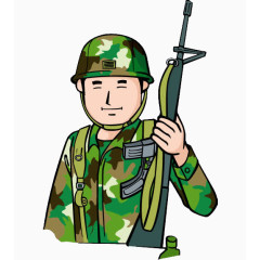 卡通军人