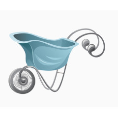 卡通庭院花园装饰元素