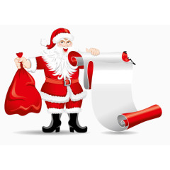 拿礼物的圣诞老人