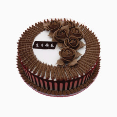 精美五彩水果生日蛋糕