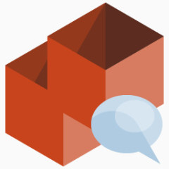 盒子演讲泡沫flat-icons