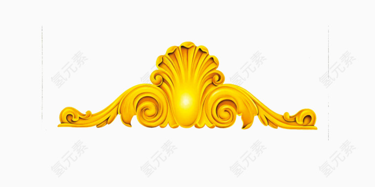 金色花边框架