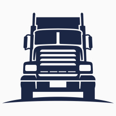 物流运输标识剪影