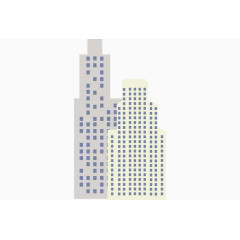几何城市建筑素材