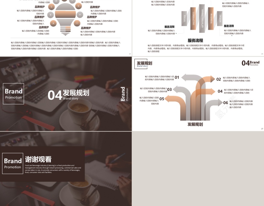 品牌推广PPT模板第5张