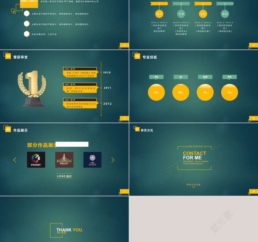 PPT模版商务会议策划总结年终动态预览图第2张