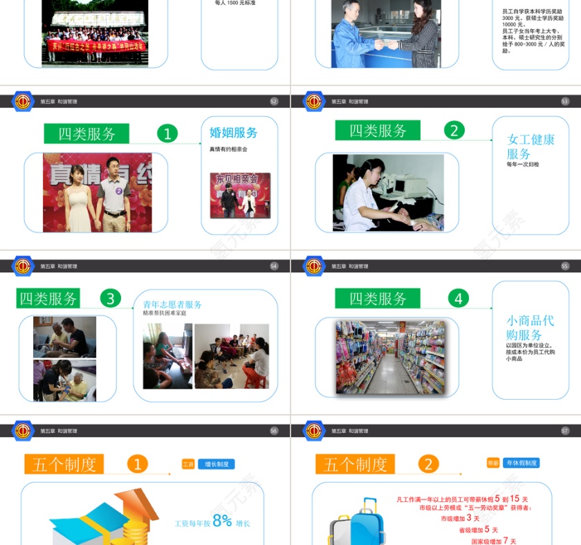 蓝色简约大气东贝集团工作总结模板第9张