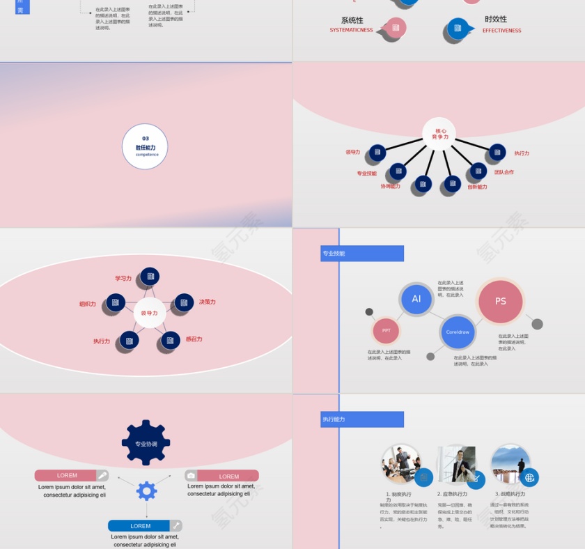 时尚简约 岗位竞聘ppt动态预览图第3张