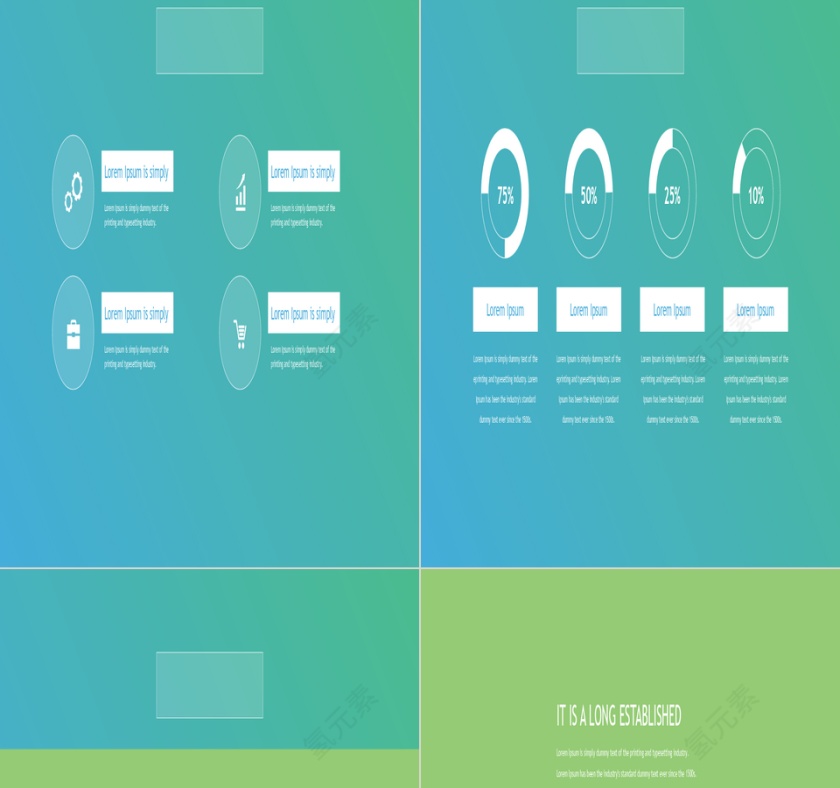 PPT模版商务会议策划总结年终动态预览图第6张