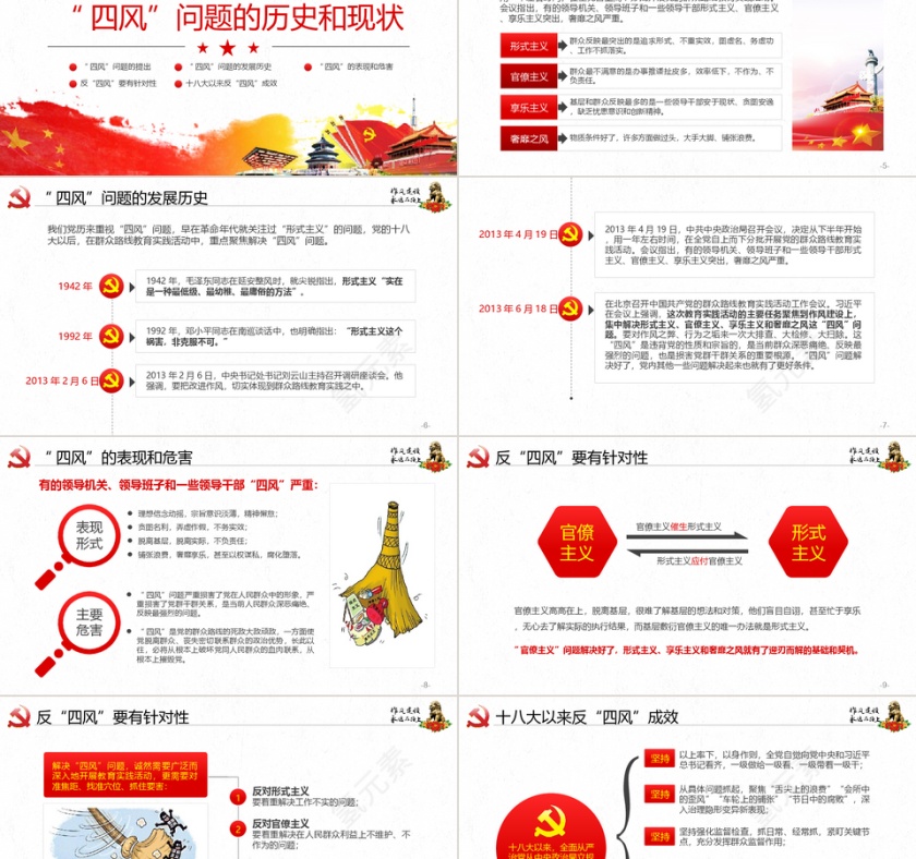 四风问题全面从严治党ppt第2张