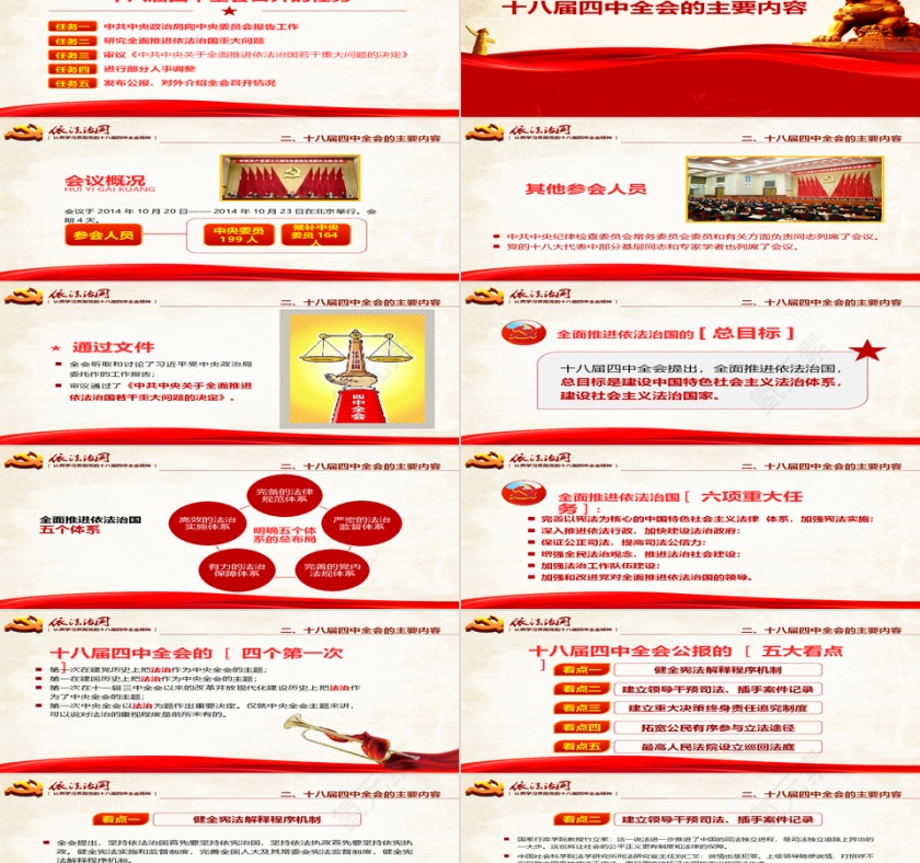 依法治国法制宣传课件PPT模板第2张