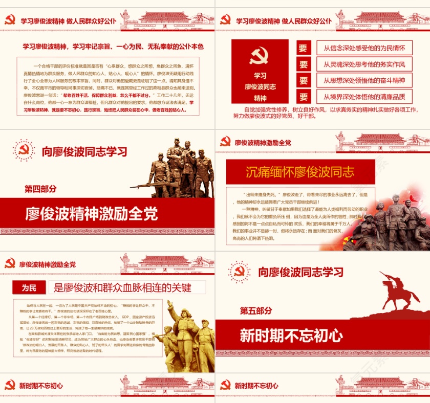 向廖俊波同志学习1PPT第4张