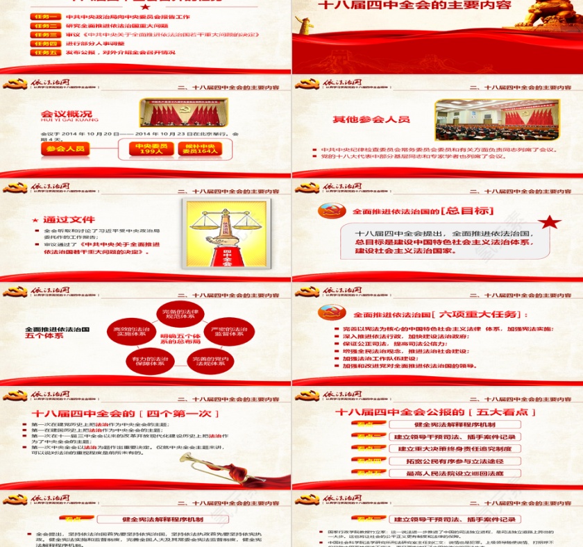 依法治国 全会学习 PPT第2张