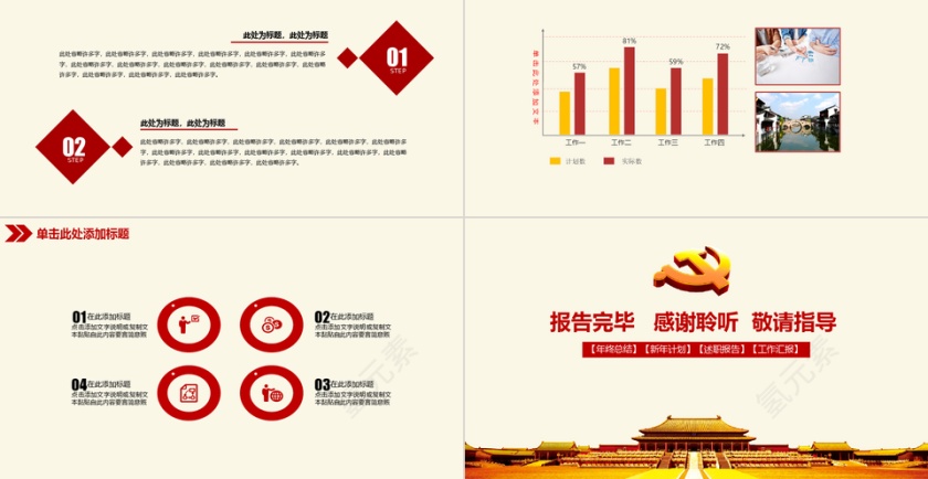 党政总结 通用 PPTX第8张