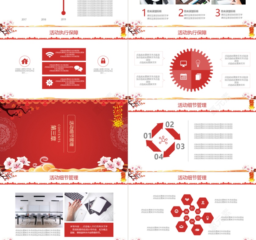 猪年年度工作总结通用动态PPT第3张